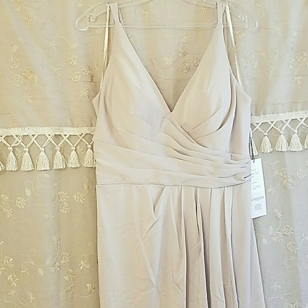 Long taupe night dress